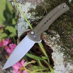 CIVIVI Knives CIVIVI Cogent-Green Coarse Micarta (3.47" BB 14C28N) C20038D-5