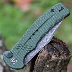 CIVIVI Knives CIVIVI Cogent-Green Micarta (3.47" Damascus) C20038D-DS1 -Boker Shop CIVC20038DDS1.3 21199.1673468739