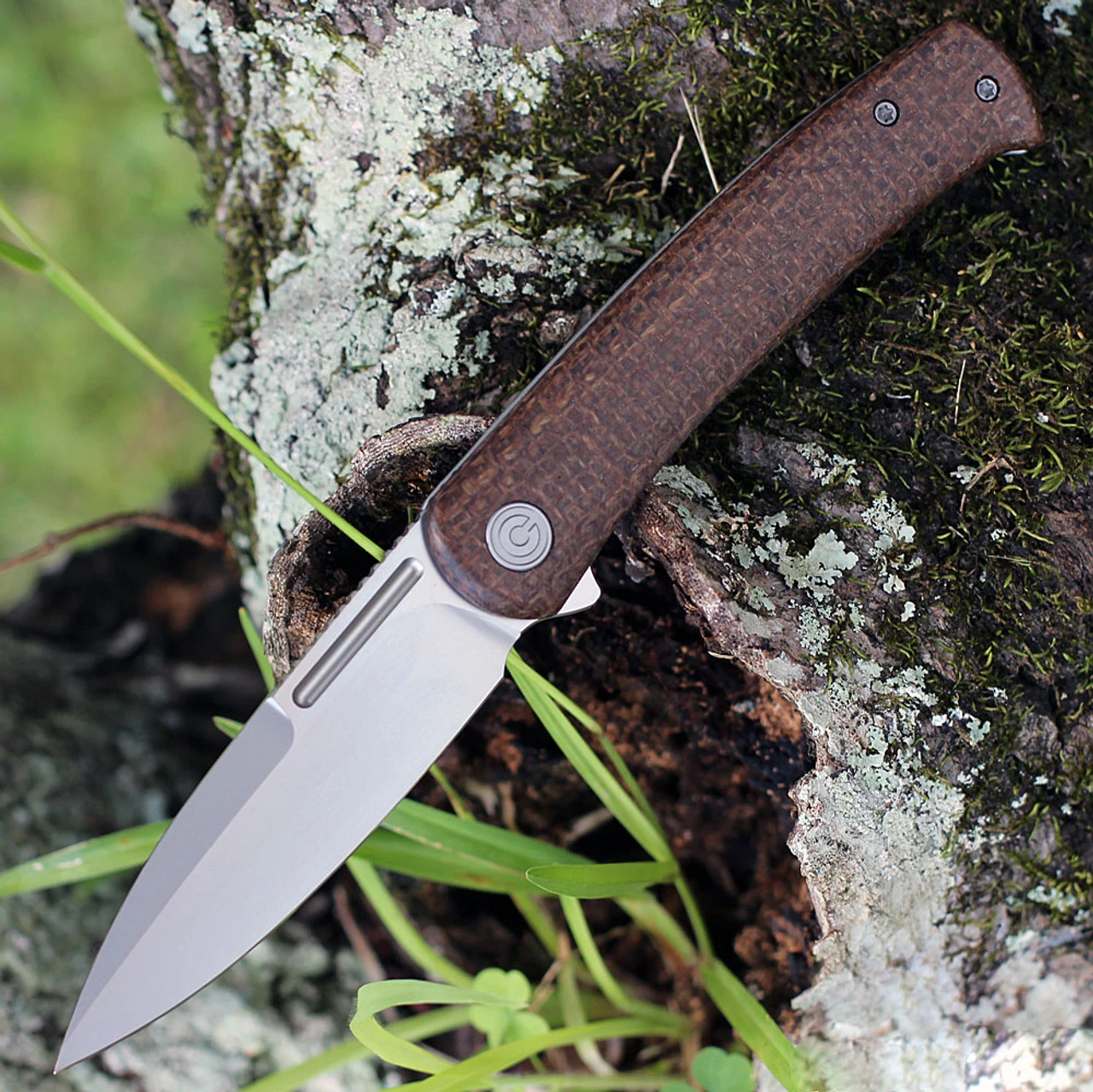 CIVIVI Knives CIVIVI Cetos-Brown Coarse Micarta (3.48" BB 142C28N) C21025B-1 1 CIVIVI Knives CIVIVI Cetos-Brown Coarse Micarta (3.48" BB 142C28N) C21025B-1