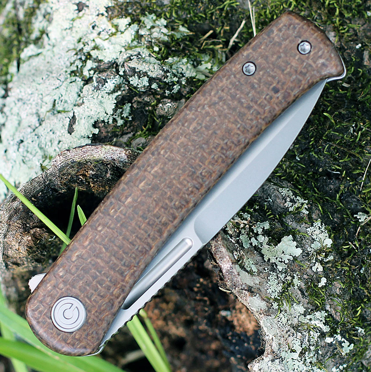 CIVIVI Knives CIVIVI Cetos-Brown Coarse Micarta (3.48" BB 142C28N) C21025B-1 3 CIVIVI Knives CIVIVI Cetos-Brown Coarse Micarta (3.48" BB 142C28N) C21025B-1 - Image 3