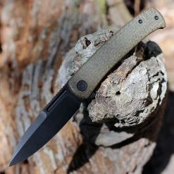 CIVIVI Knives CIVIVI Cetos-Green Coarse Micarta (3.48" Blk 14C28N) C21025B-3