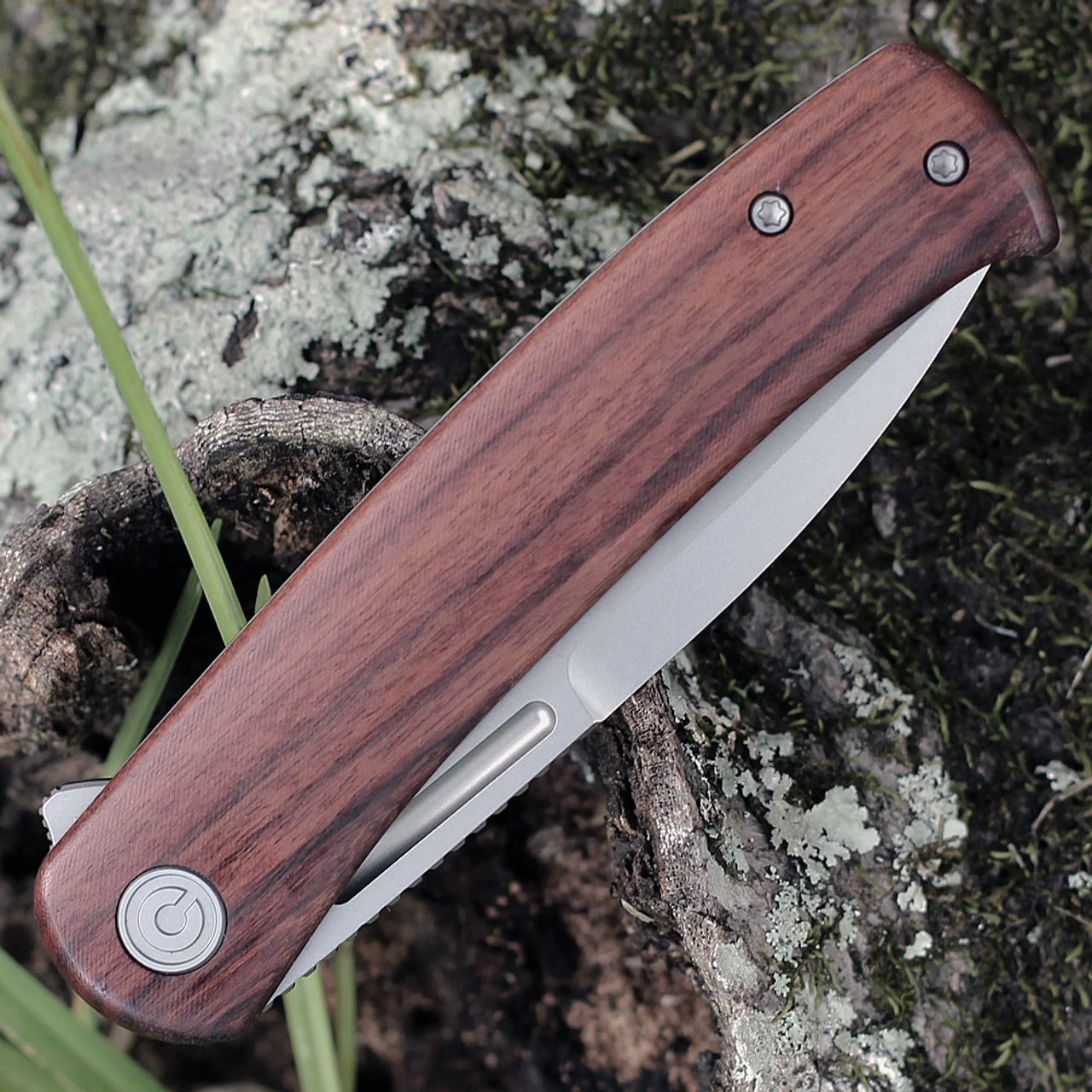 CIVIVI Knives CIVIVI Cetos-Cuibourtia Wood (3.48" BB 14C28N) C21025B-4 3 CIVIVI Knives CIVIVI Cetos-Cuibourtia Wood (3.48" BB 14C28N) C21025B-4 - Image 3