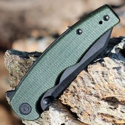 CIVIVI Knives CIVIVI P87 Folder - Green Micarta (2.90" Nitro-V Blk SW) C21043-3 -Boker Shop CIVC210433.3 90515.1660665943
