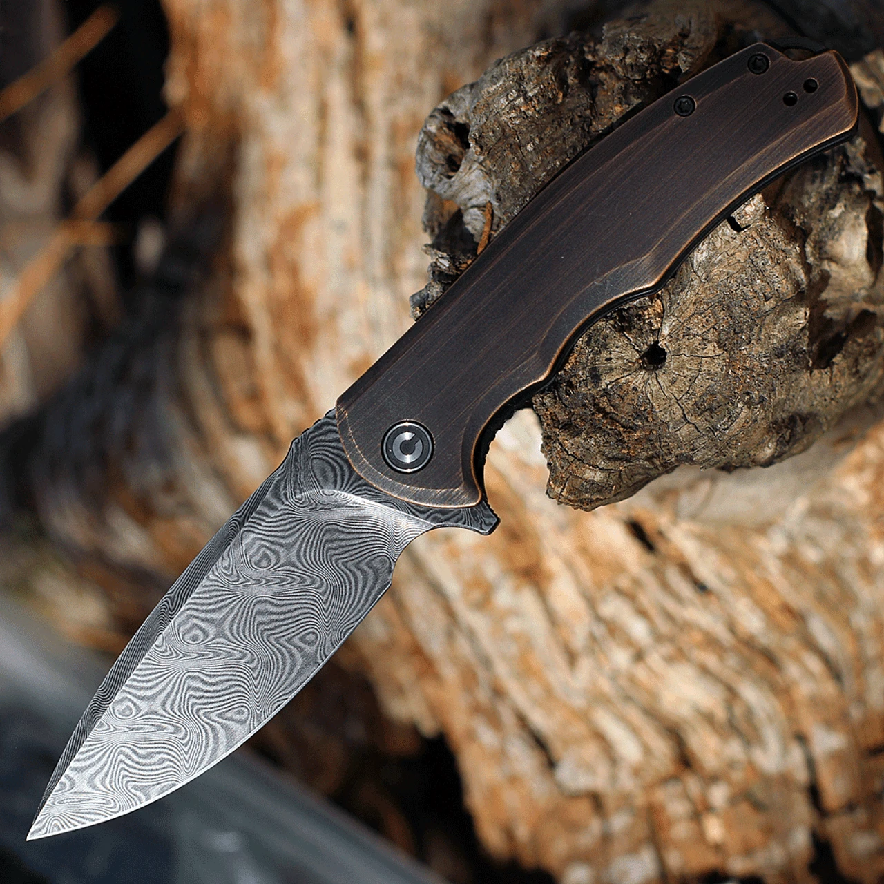 CIVIVI Knives CIVIVI Praxis-Copper (3.74" Damascus) C803DS-3 1 CIVIVI Knives CIVIVI Praxis-Copper (3.74" Damascus) C803DS-3