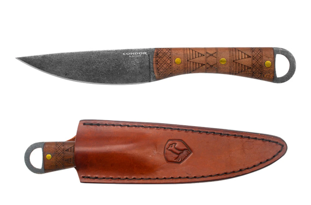 Condor Lost Roman Fixed Blade, CTK1029-5HC 4.9", 1075 High Carbon Steel, Walnut Handle 2 Condor Lost Roman Fixed Blade, CTK1029-5HC 4.9", 1075 High Carbon Steel, Walnut Handle - Image 2