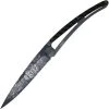 Deejo Knives Deejo 37g Tattoo Lion DEE1GC106, 3.75" Z40C13 Black Titanium Plain Blade, Carbon Fiber Handle
