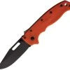 Demko Knives Demko AD20.5 Shark Lock Orange (3" D2 Clip Point Blk)