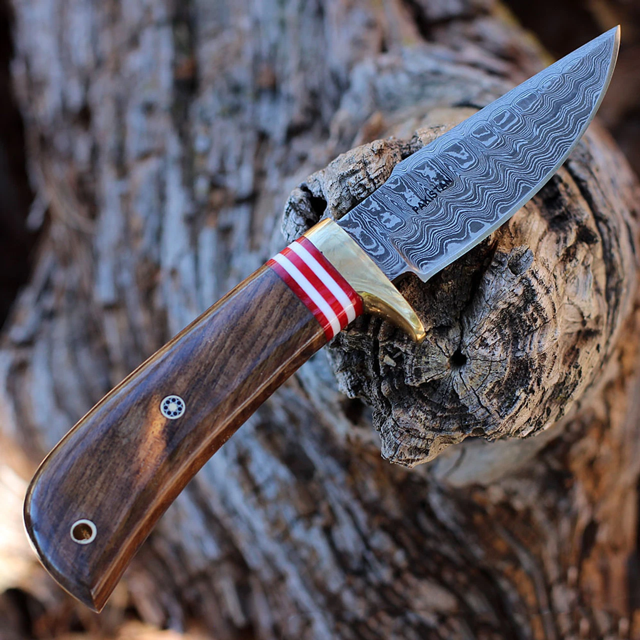 Damascus Blades - Brown Walnut (4" Damascus) DM-1287 Damascus Blade Knife Damascus Blades - Brown Walnut (4" Damascus) DM-1287 -Boker Shop DM 1287.1 22580.1646249343