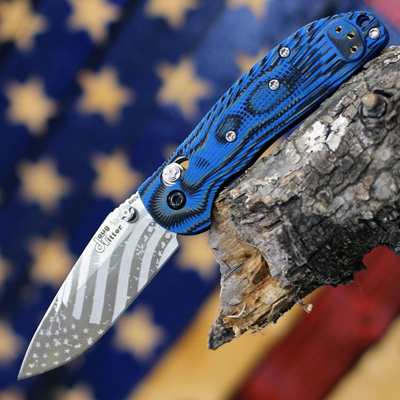 Doug Ritter Knives And Gear Doug Ritter Mini-RSK (American Flag) Knifeworks Exclusive - G-Mascus Blue G-10/Stonewashed 1 Doug Ritter Knives And Gear Doug Ritter Mini-RSK (American Flag) Knifeworks Exclusive - G-Mascus Blue G-10/Stonewashed