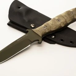 Dawson Knives Dawson Raider 5 - Blk Mic (5" 5160) DAWRaiderB5