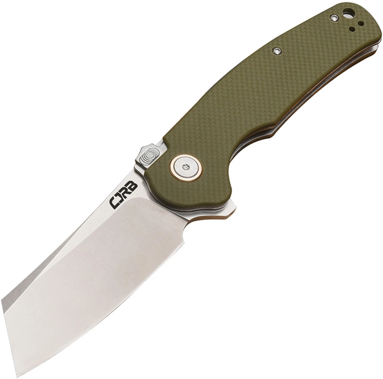 CJRB Crag Recoil-lock - OD Green G-10 (3.3" D2 SW) J1904R-GNF 1 CJRB Crag Recoil-lock - OD Green G-10 (3.3" D2 SW) J1904R-GNF