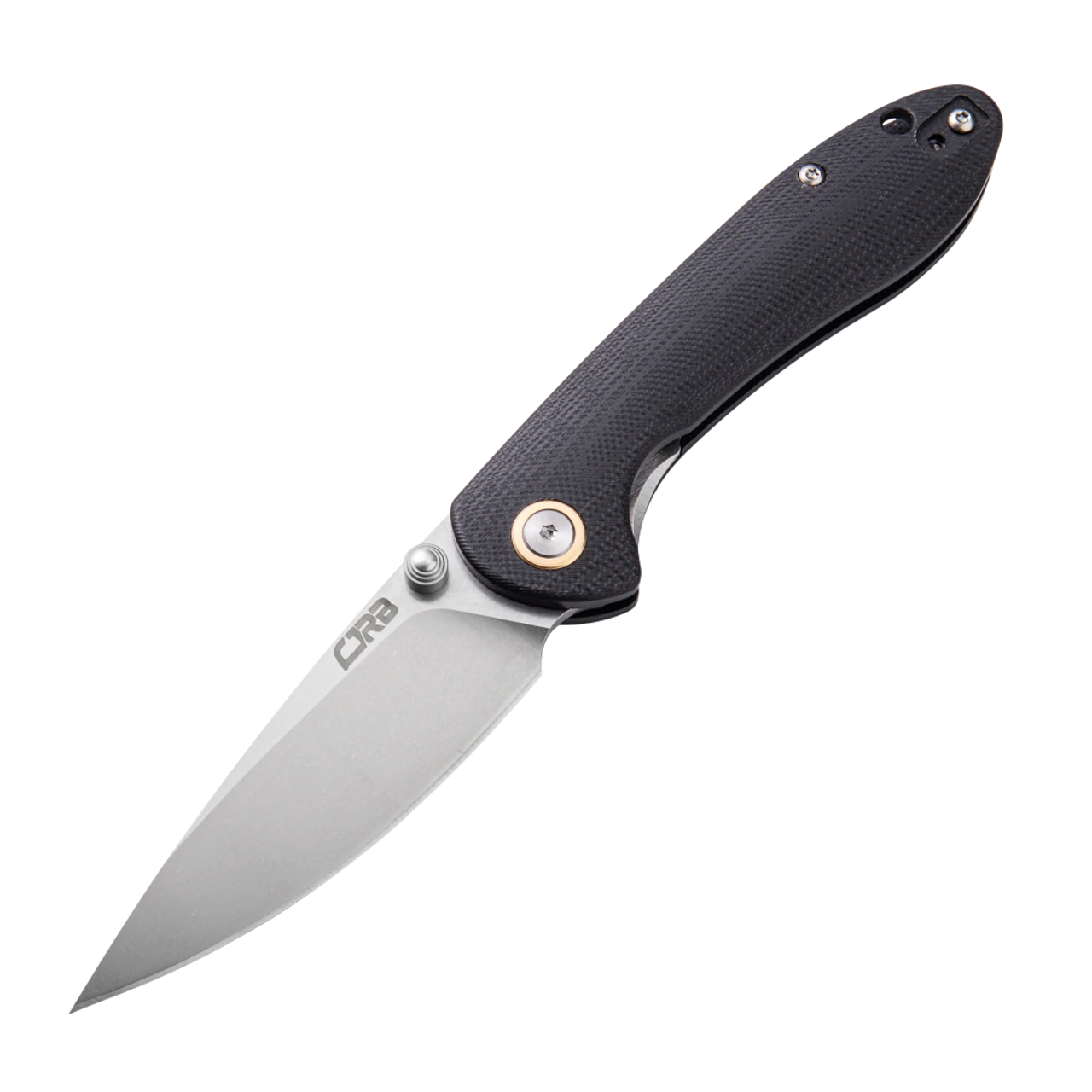 CJRB Cutlery Small Feldspar J1912S-BKC, 3.0" D2 Steel Stonewashed Plain Blade, Contoured Black G-10 Handle 1 CJRB Cutlery Small Feldspar J1912S-BKC, 3.0" D2 Steel Stonewashed Plain Blade, Contoured Black G-10 Handle