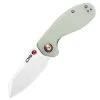 CJRB Swaggs Maileah J1918-NTG, 2.39" AR-RPM9 Powder Steel Plain Blade, Natural Green G-10 Handle