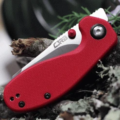 CJRB Swaggs Maileah J1918-REF, 2.39" AR-RPM9 Powder Steel Plain Blade, Red G-10 Handle -Boker Shop J1918REF.2 75906.1623159250