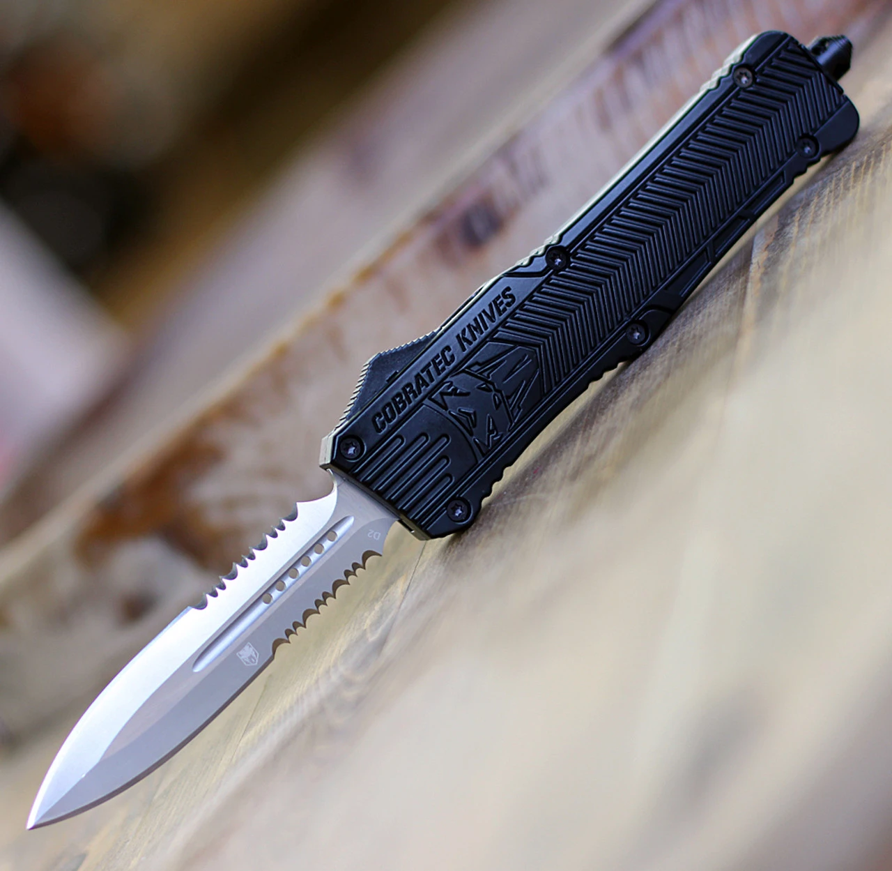 CobraTec Knives Large CTK-1 Blk Alum (3.75" D2 Steel) LBCTK-1LDAG2SS 1 CobraTec Knives Large CTK-1 Blk Alum (3.75" D2 Steel) LBCTK-1LDAG2SS