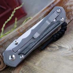 Chris Reeve Large Inkosi Insingo - Black Canvas Micarta Inlay ( 3.6" CPM S45VN) LIN-1028 (DOB 9/7/22) -Boker Shop LIN 1028.3 74114.1583427688