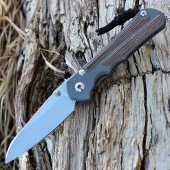 Chris Reeve Large Inkosi Natural Canvas Micarta Inlay, S45Vn Insingo, Right-Hand (LIN-1030)