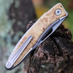 Chris Reeve Mnandi Inlay Box Elder - 2.75" S45VN Drop Point (MNA-1008) -Boker Shop MNA 1008.3 10556.1670512959