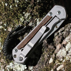 Chris Reeve Small Sebenza 31 Bog Oak Inlay (2.99" S45VN SW Drop Point) S31-1100 (DOB-3/28/22) -Boker Shop S31 1100.2 37215.1661263751