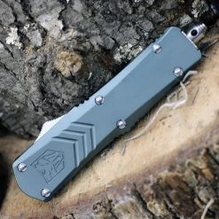 CobraTec Gray FS-X OTF Knife - Gray Alum (2.75" D2) SGRYFS-XSDS -Boker Shop SGYFS XSDS.3 55072.1611264984