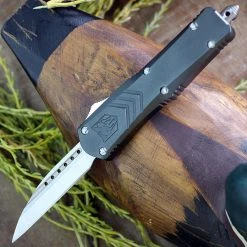 CobraTec Gray FS-X OTF Knife - Gray Alum (2.75" D2) SGRYFS-XSWNS