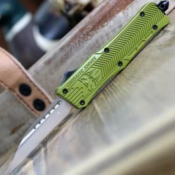 CobraTec Knives SODCTK-1SWNS Small CTK-1 Black, 2.75" D2 Steel Wharncliffe Blade OD Green Handle