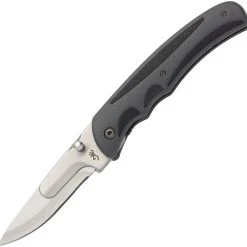 Browning Knives Browning Speed Load Linerlock BR0113, 3" 420J2 Stainless Exchangeable Blades, Gray Polymer Handle, Black Nylon Sheath