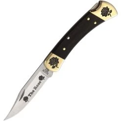 Brian Yellowhorse Buck 110 Rose- Ebony Wood (3.75" Satin 420HC) YH391