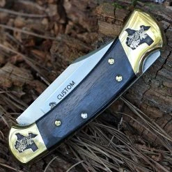 Brian Yellowhorse Buck 112 Texas Rose - Ebony Wood (3.00" Satin 420) YH392-1 -Boker Shop YH392.4 01911.1664294032