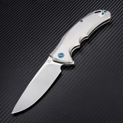 Artisan Cutlery Artisan Tradition ATZ1702GST, 3.94" S35VN Plain Blade, Satin TC4 Titanium Handle