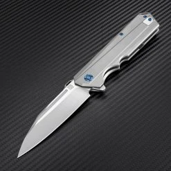 Artisan Cutlery Artisan Littoral ATZ1703GGY, 3.54" S35VN Plain Blade, Gray Titanium TC4 Handle