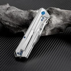 Artisan Cutlery Artisan Littoral ATZ1703GST, 3.54 In. S35VN Plain Blade, Grey Titanium Handle -Boker Shop atz1703gst 2 89702.1566586082