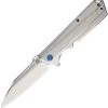Artisan Cutlery Artisan Littoral ATZ1703GST, 3.54 In. S35VN Plain Blade, Grey Titanium Handle