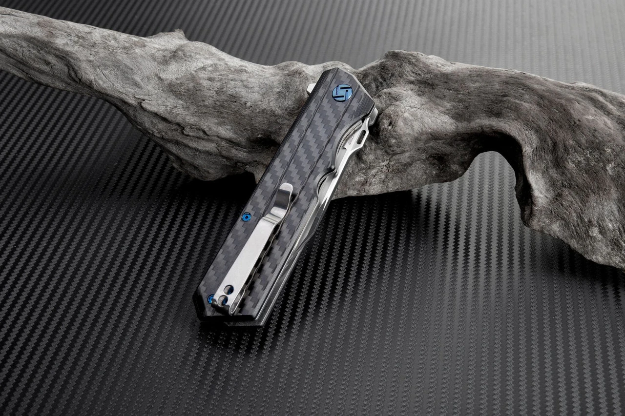 Artisan Cutlery Artisan Littoral ATZ1703PCF, 3.54 In. S35VN Plain Blade, Carbon Fiber Handle 4 Artisan Cutlery Artisan Littoral ATZ1703PCF, 3.54 In. S35VN Plain Blade, Carbon Fiber Handle - Image 4