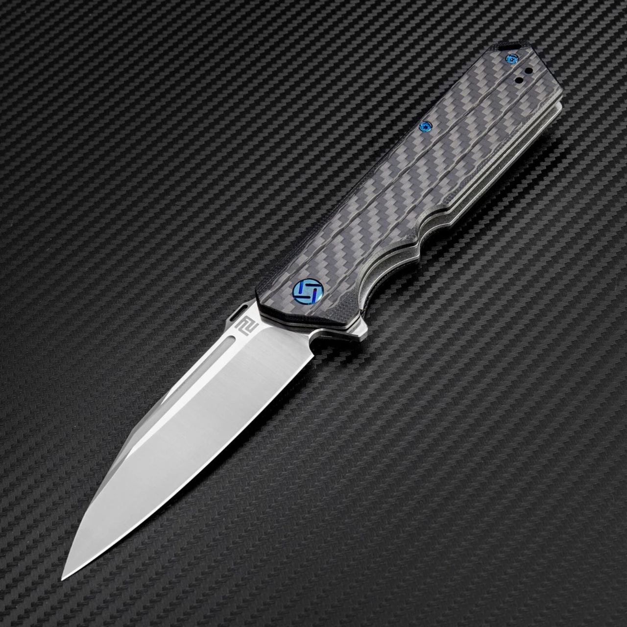 Artisan Cutlery Artisan Littoral ATZ1703PCF, 3.54 In. S35VN Plain Blade, Carbon Fiber Handle 2 Artisan Cutlery Artisan Littoral ATZ1703PCF, 3.54 In. S35VN Plain Blade, Carbon Fiber Handle - Image 2