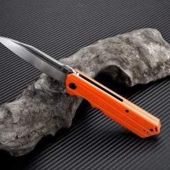 Artisan Cutlery Artisan Littoral ATZ1703POE , 3.54 In. D2 Plain Blade, Orange G10 Handle -Boker Shop atz1703poe 1 49652.1566586053
