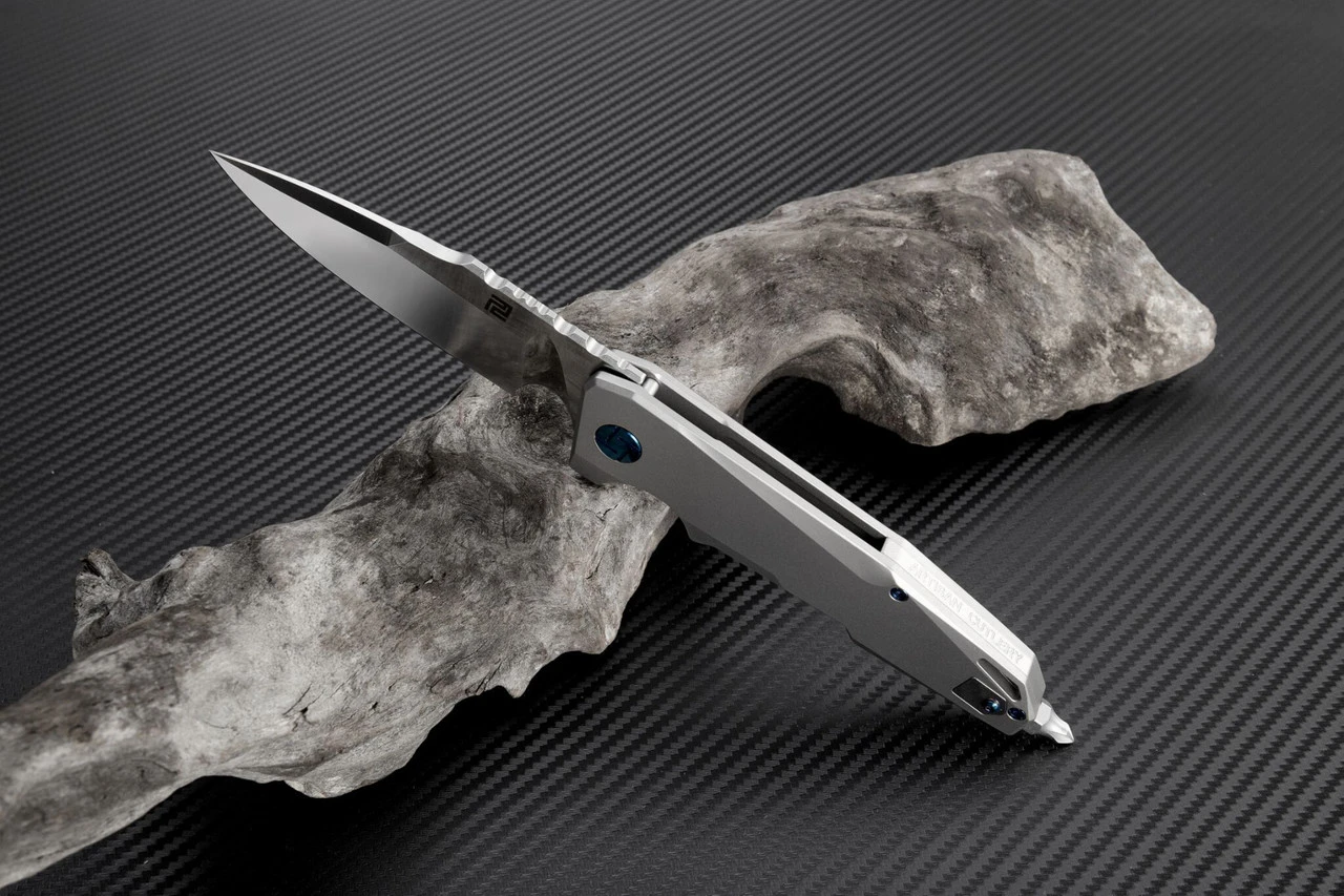 Artisan Cutlery Artisan Predator ATZ1706GST, 3.74" S35VN, Satin TC4 Titanium Handle 2 Artisan Cutlery Artisan Predator ATZ1706GST, 3.74" S35VN, Satin TC4 Titanium Handle - Image 2