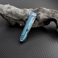 Artisan Cutlery Artisan ATZ1707GSGN Small Shark, 3.15" S35VN Plain Blade, Green Titanium TC4 Handle -Boker Shop atz1707gsgn 2 77338.1566585986