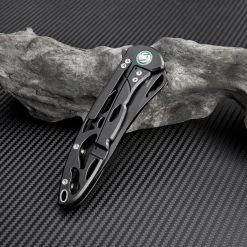 Artisan Cutlery Artisan Dragonfly ATZ1801GBKM, 3.94" M390 Black Plain Blade, Black TC4 Titanium Handle -Boker Shop atz1801gbks 2 1 62270.1566586045