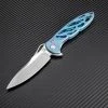 Artisan Cutlery Artisan Dragonfly ATZ1801GGNM, 3.94" M390 Plain Blade, Green TC4 Titanium Handle