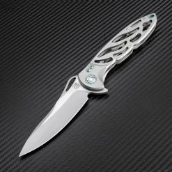 Artisan Cutlery Artisan Dragonfly ATZ1801GGYS, 3.94" S35VN Plain Blade, Gray TC4 Titanium Handle 3 Artisan Cutlery Artisan Dragonfly ATZ1801GGYS, 3.94" S35VN Plain Blade, Gray TC4 Titanium Handle -Boker Shop atz1801ggy 28869.1566586034