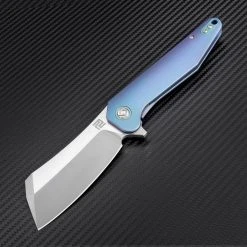 Artisan Cutlery Artisan Osprey ATZ1803GBUM, 3.74" M390 Plain Blade, Blue TC4 Titanium Handle -Boker Shop atz1803gbum 3 91137.1566585965