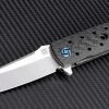 Artisan Cutlery Artisan ATZ1807GBSM Virginia, 3.94" M390 Plain Blade, Black Carbon Fiber Handle