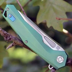 Artisan Cutlery Artisan Zumwalt ATZ1808GGNM, 3.78" M390 Plain Blade, Green Titanium Handle -Boker Shop atz1808ggnm.3 87177.1566585972