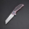 Artisan Cutlery Artisan Falcon ATZ1809GREM, 3.62" M390 Plain Blade, Rose Carbon Fiber/Titanium Handle