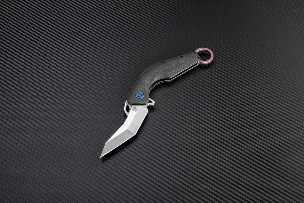 Artisan Cutlery Artisan Cobra ATZ1811GRES, 3.15" S35VN Plain Blade, Rose Carbon Fiber Handle 1 Artisan Cutlery Artisan Cobra ATZ1811GRES, 3.15" S35VN Plain Blade, Rose Carbon Fiber Handle