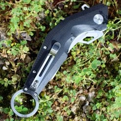 Artisan Cutlery Artisan Cobra ATZ1811PBKC, 3" D2 Plain Blade, Curved Black G-10 Handle -Boker Shop atz1811pbkc.2 87234.1566586053