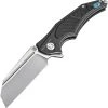 Artisan Cutlery Artisan Apache ATZ1813GBKM, 3.82" M390 Plain Blade, Black Titanium Handle