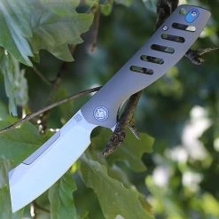 Artisan Cutlery Artisan Tomahawk ATZ1815GGYS, 3.75" S35VN Plain Blade, Gray Titanium Handle