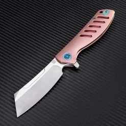 Artisan Cutlery Artisan Tomahawk ATZ1815GRES, 3.75" S35VN Plain Blade, Rose Titanium Handle -Boker Shop atz1815gre 74154.1566585997